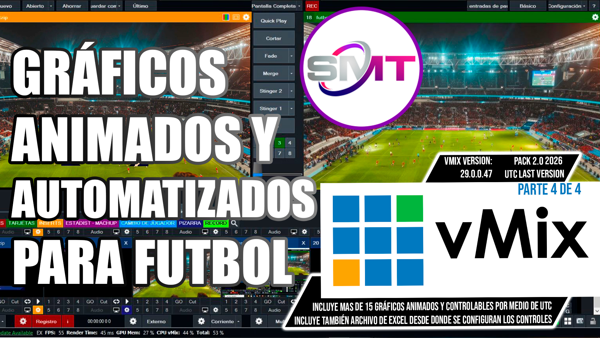 Gráficos de Futbol para vMix