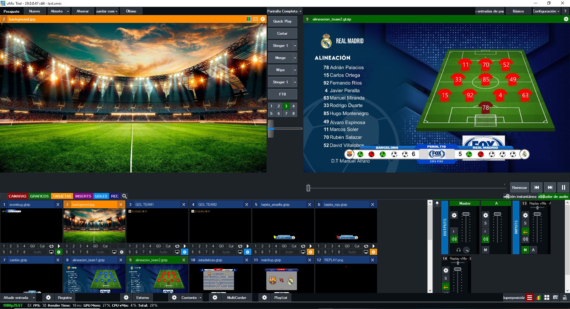 Pack 2.0 de Gráficos de Futbol para vMix - UTC + External Data Excel - Version Mejorada - Imagen 18